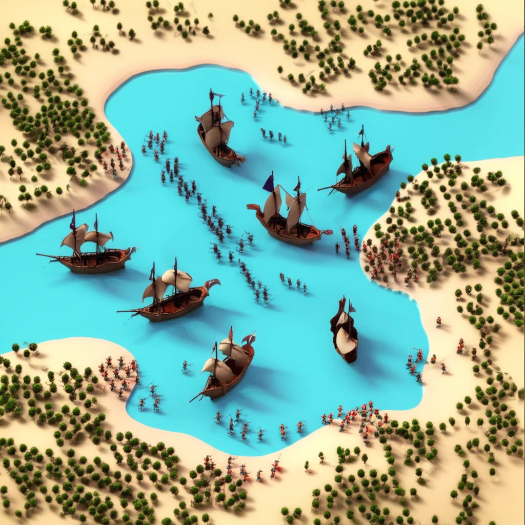 Historical artwork depicting the Battle of Battle of Preveza