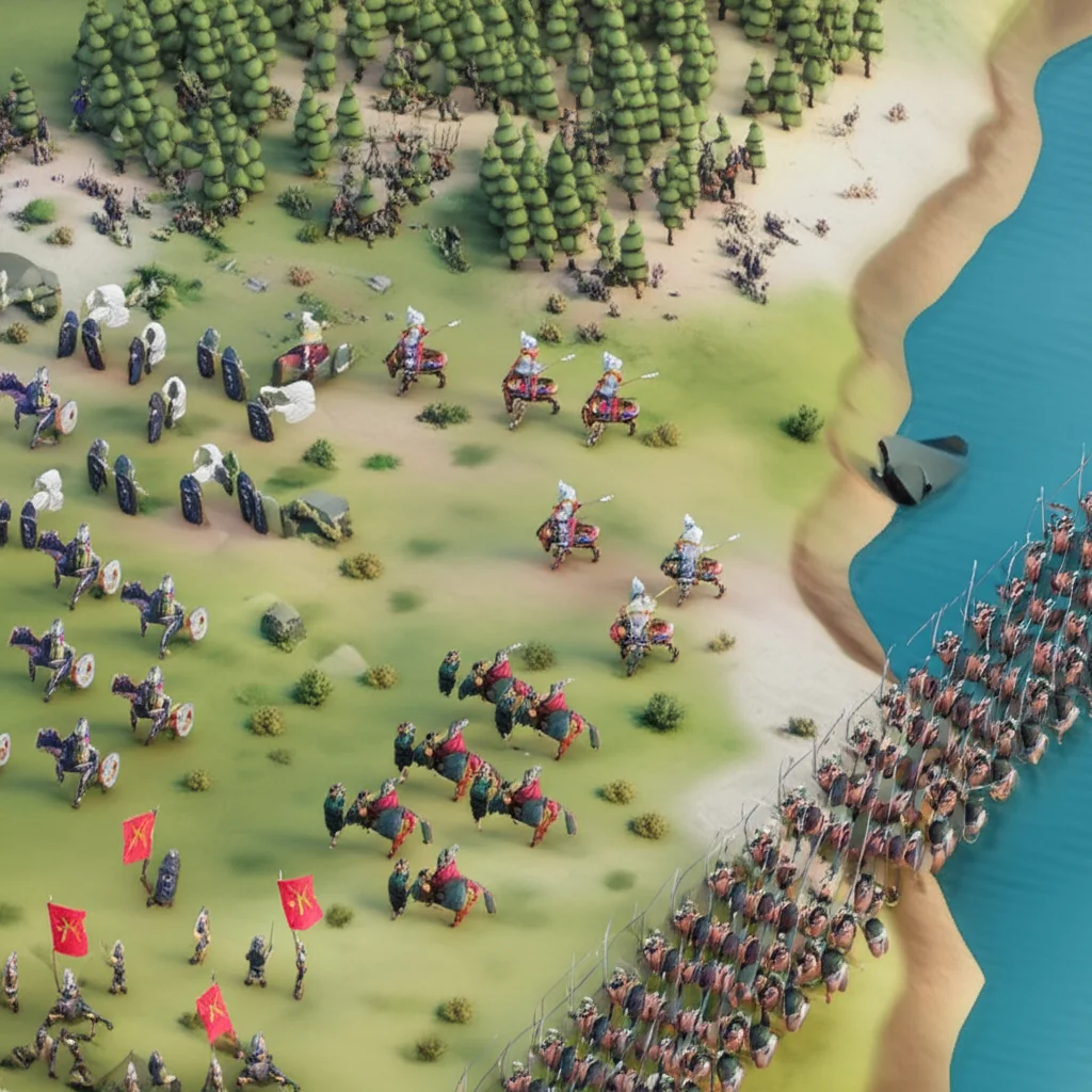 Historical artwork depicting the Battle of Battle of Varna