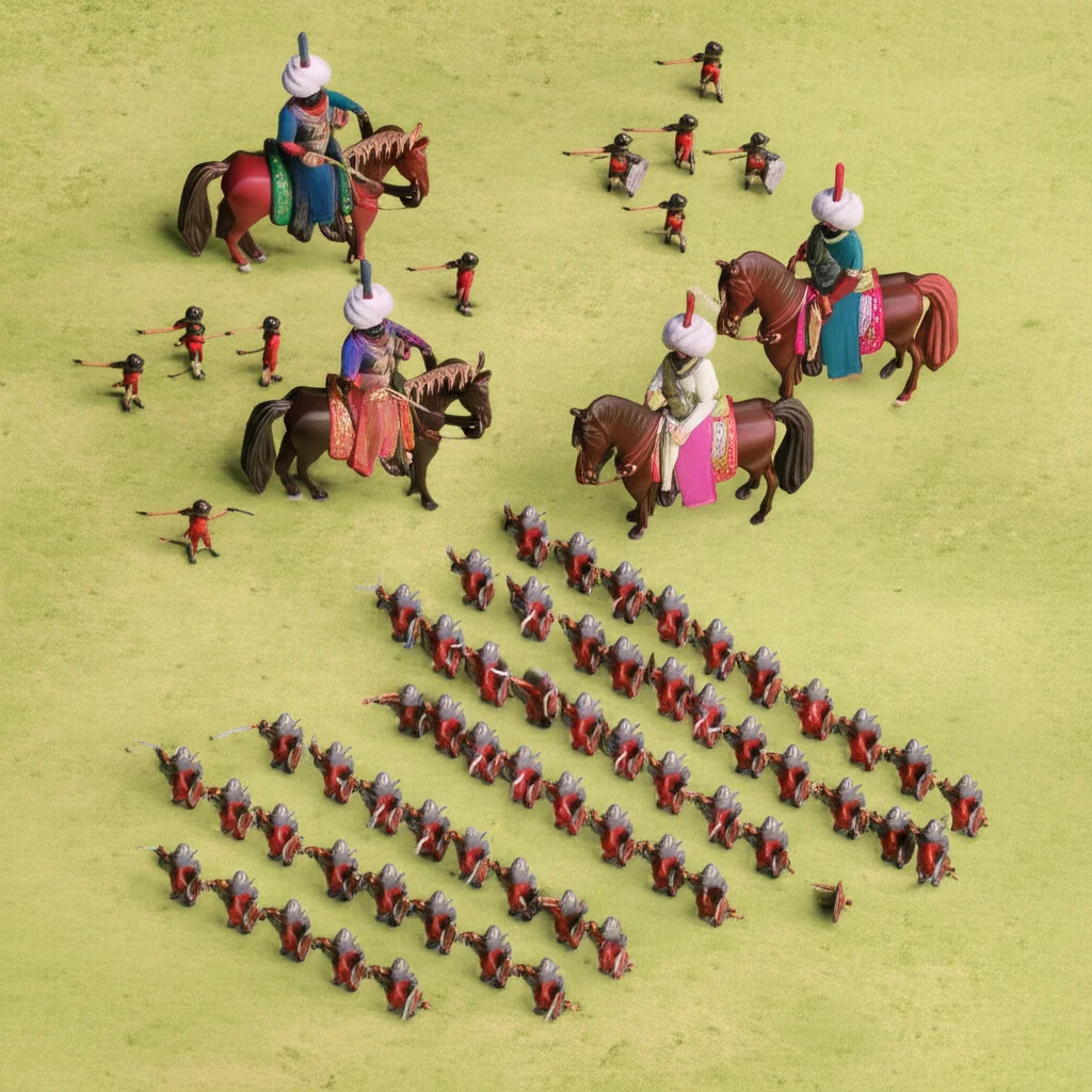 Historical artwork depicting the Battle of Battle of Marj Dabiq