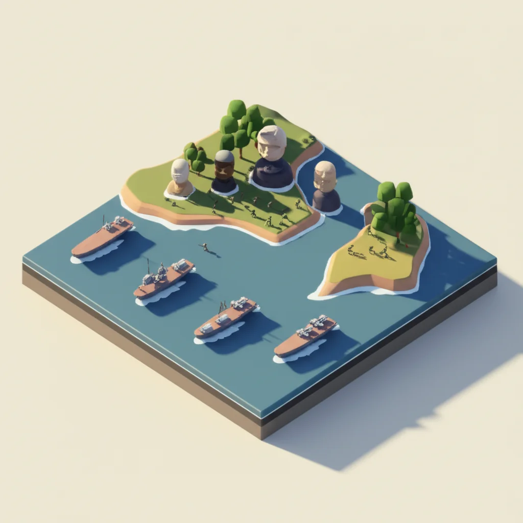 Historical artwork depicting the Battle of Battle of Midway