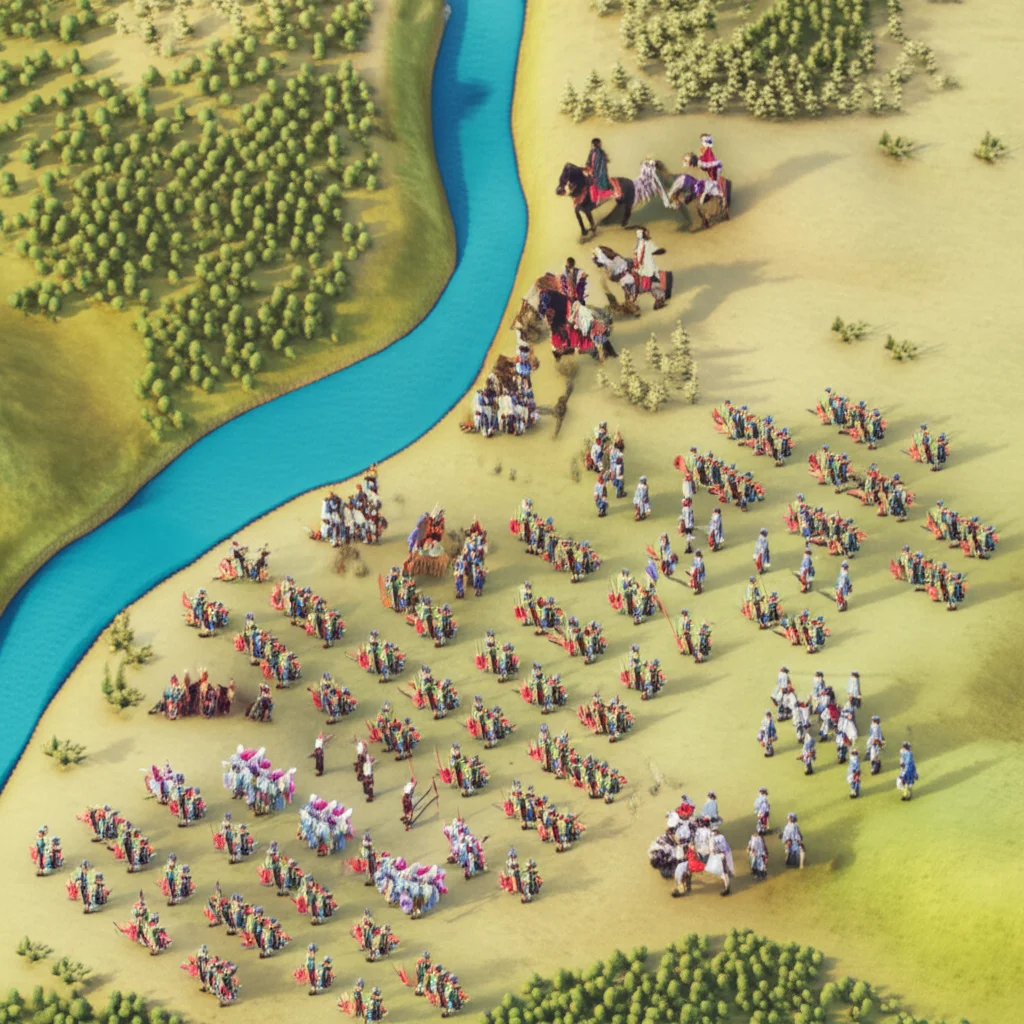 Historical artwork depicting the Battle of Battle of Pruth