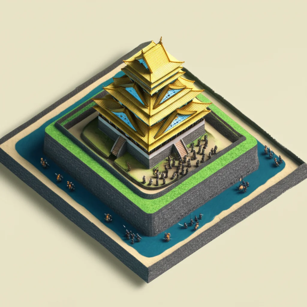 Historical artwork depicting the Battle of Siege of Osaka