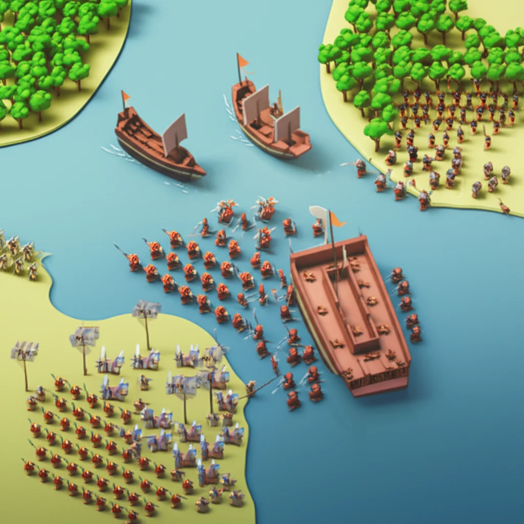 Historical artwork depicting the Battle of Battle of Baekgang