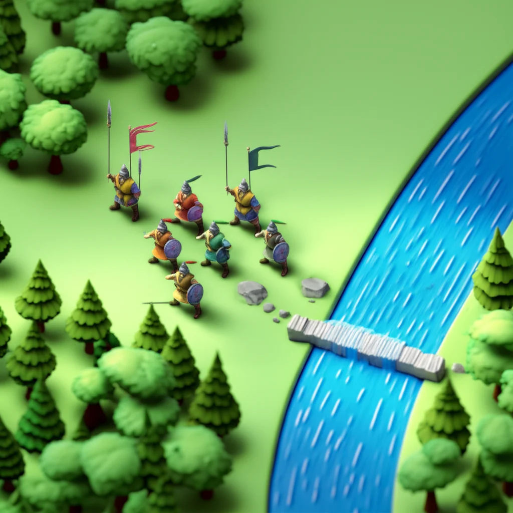 Historical artwork depicting the Battle of Battle of Salsu