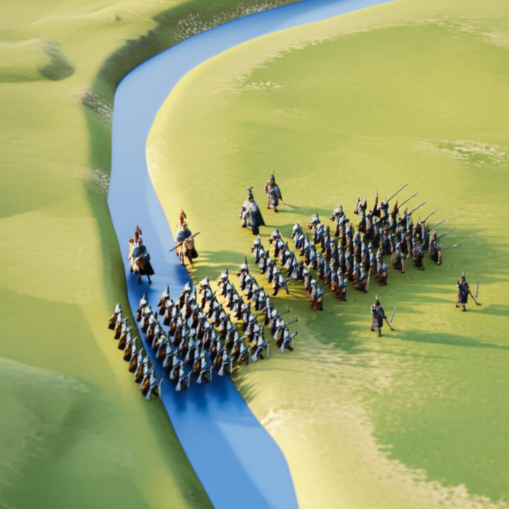 Historical artwork depicting the Battle of Battle of Boju