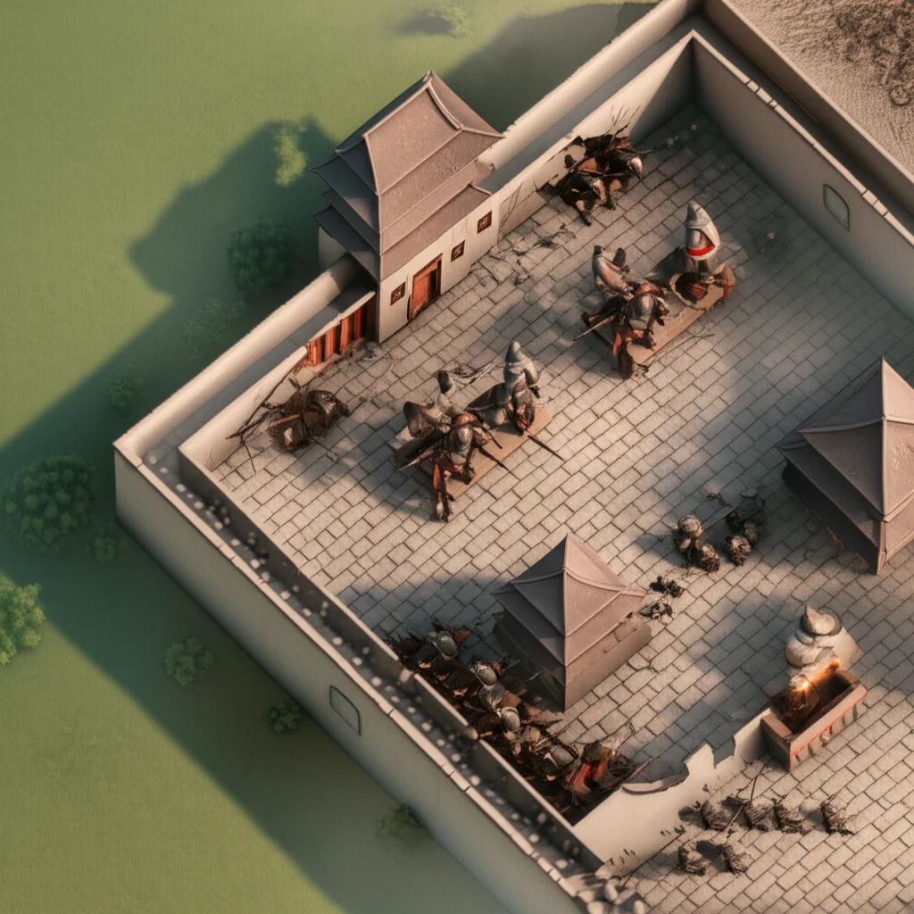 Historical artwork depicting the Battle of Battle of Suiyang