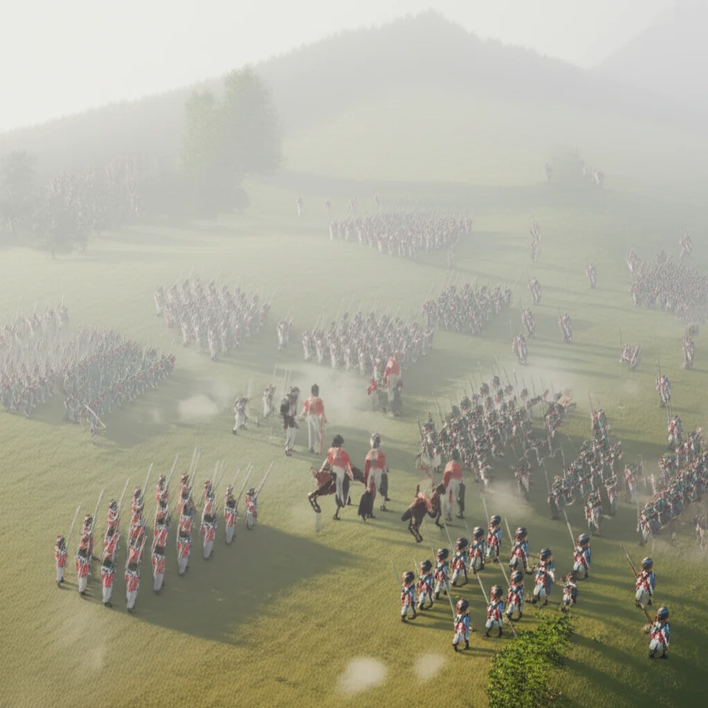 Historical artwork depicting the Battle of Battle of Jena-Auerstedt