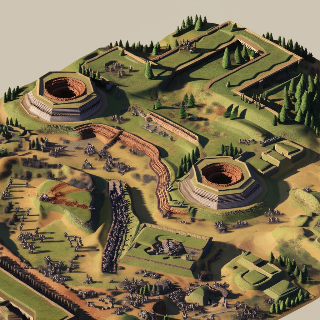 Historical artwork depicting the Battle of Battle of Verdun