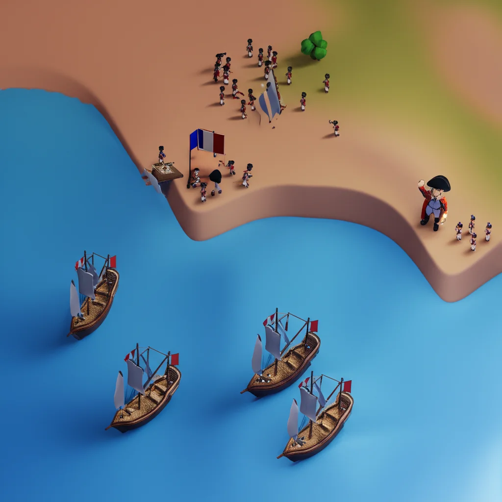 Historical artwork depicting the Battle of Battle of the Nile