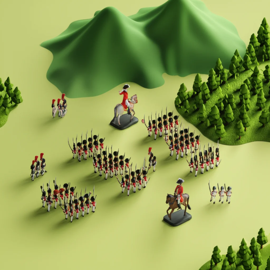 Historical artwork depicting the Battle of Battle of Vitoria