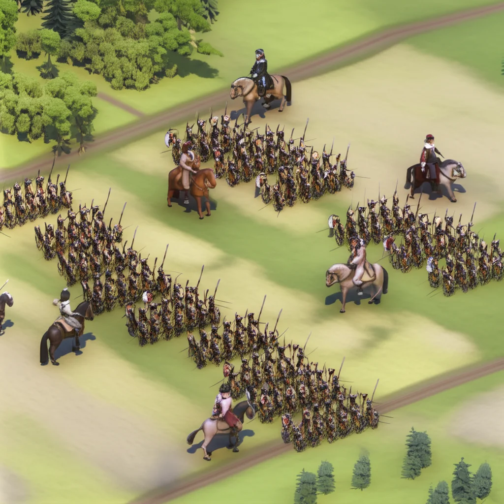 Historical artwork depicting the Battle of Battle of Breitenfeld