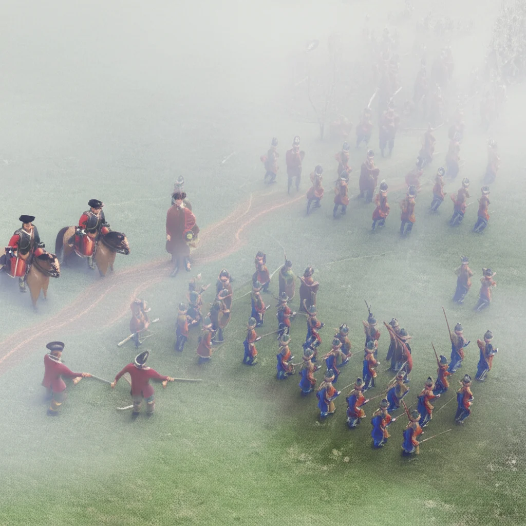 Historical artwork depicting the Battle of Battle of Lutzen