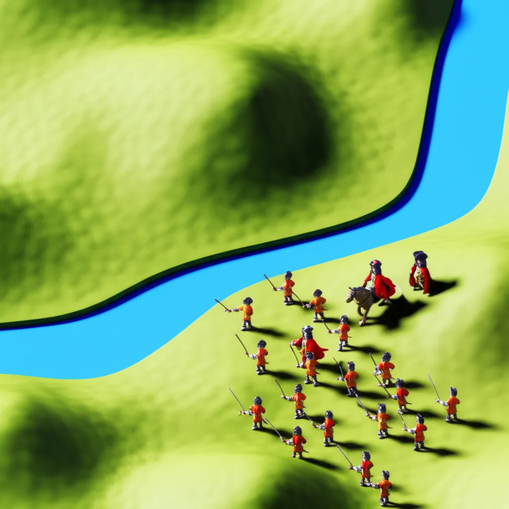 Historical artwork depicting the Battle of Battle of the Boyne