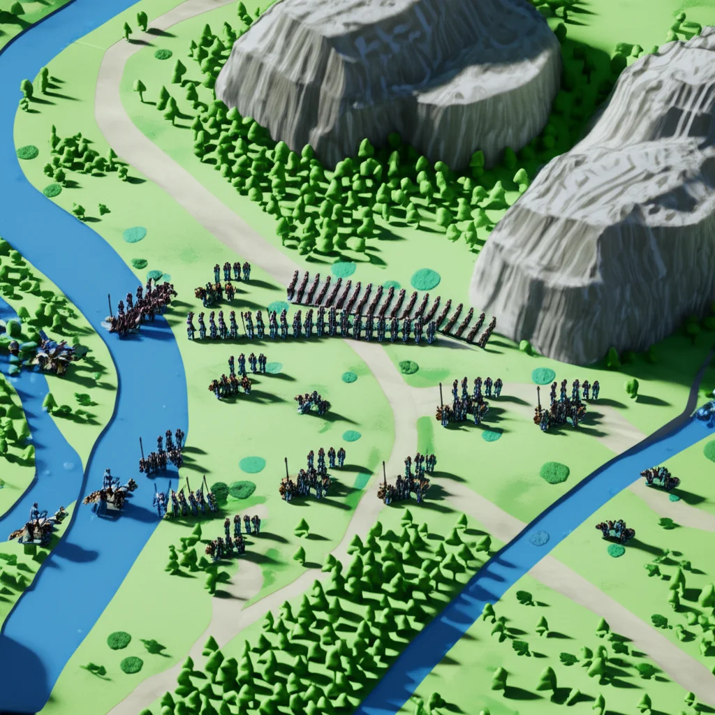 Historical artwork depicting the Battle of Battle of Chattanooga