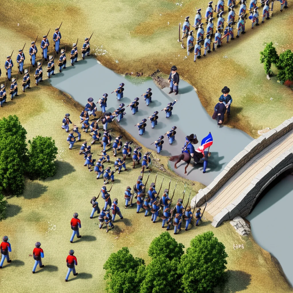 Historical artwork depicting the Battle of First Battle of Bull Run