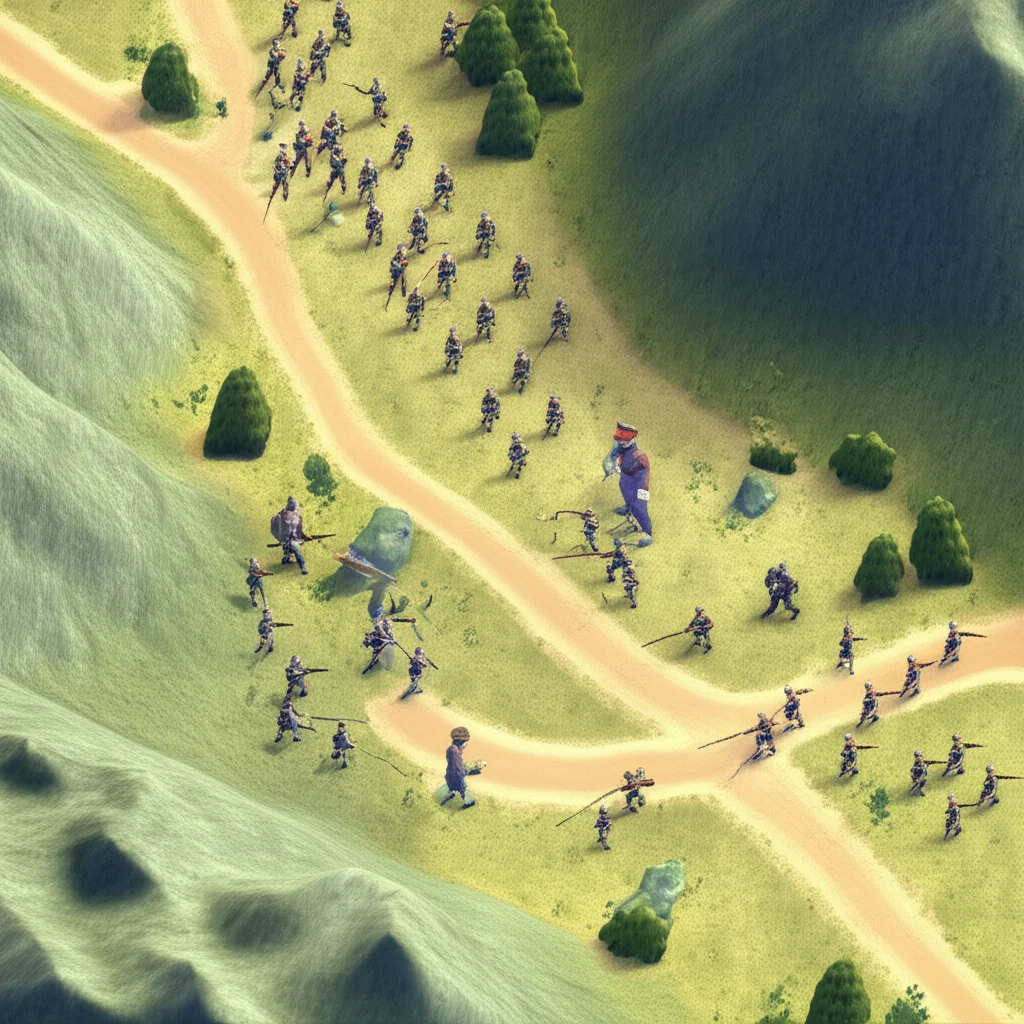 Historical artwork depicting the Battle of Battle of Caporetto