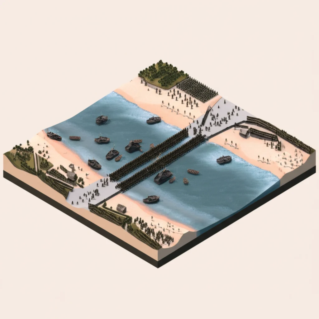 Historical artwork depicting the Battle of Battle of Dunkirk