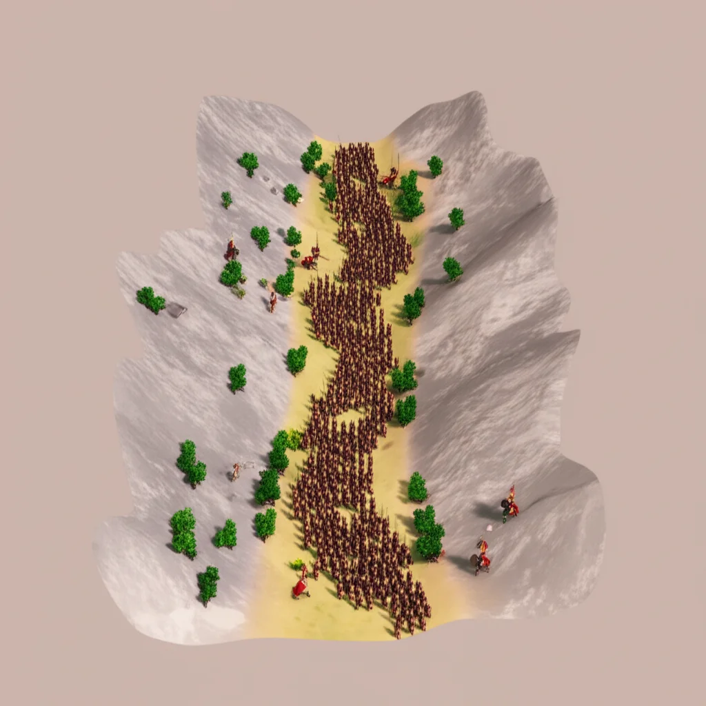 Historical artwork depicting the Battle of Battle of Thermopylae