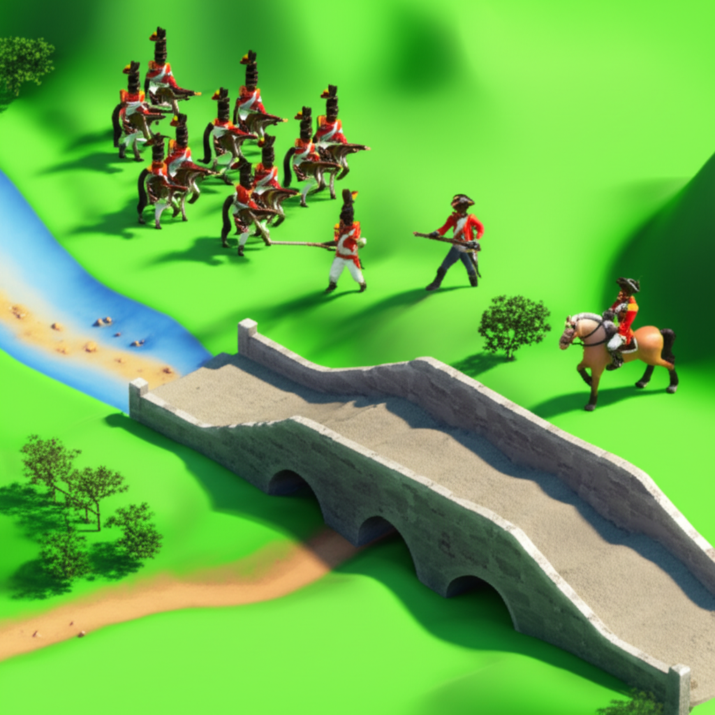 Historical artwork depicting the Battle of Battle of Boyaca