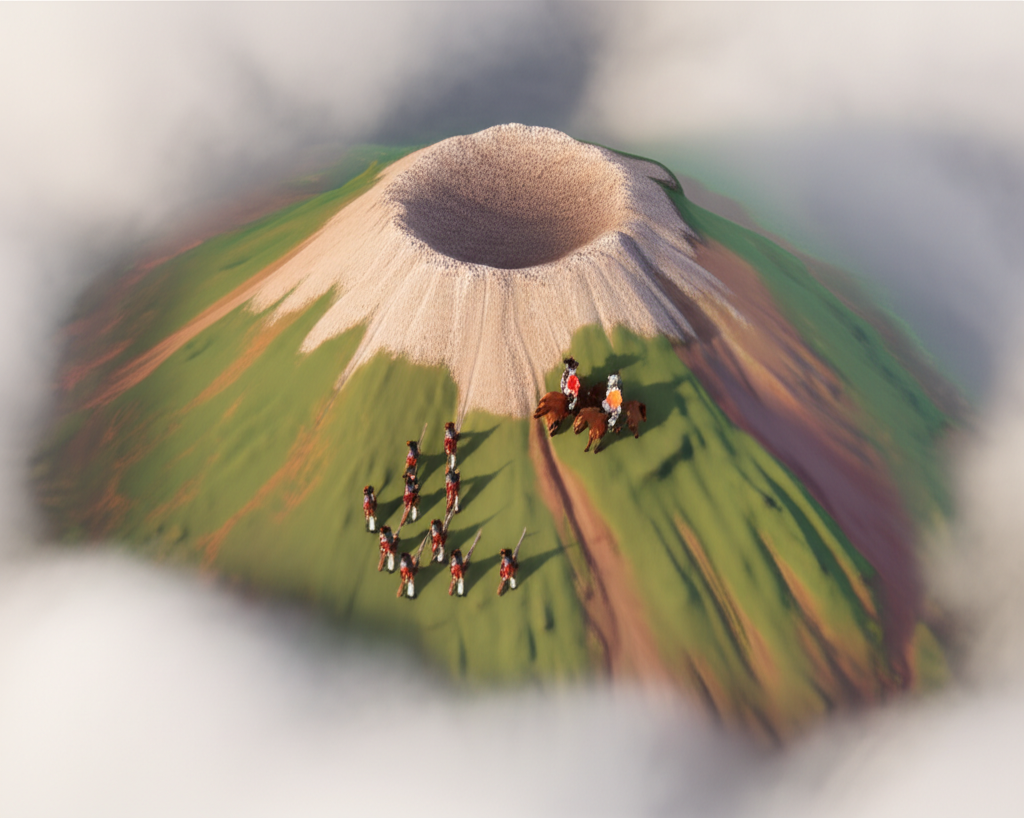 Historical artwork depicting the Battle of Battle of Pichincha