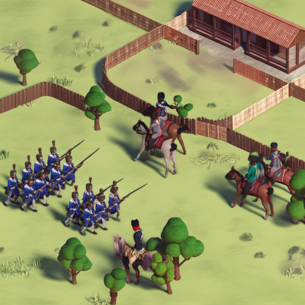 Historical artwork depicting the Battle of Battle of Tucuman