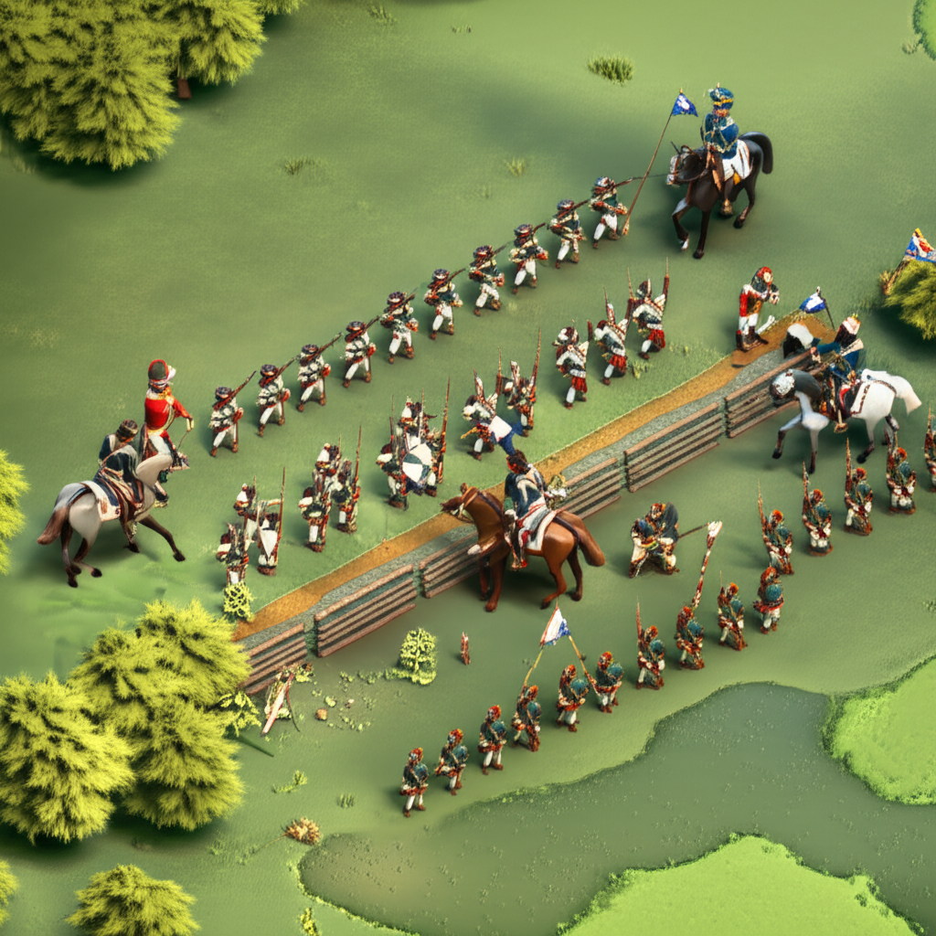 Historical artwork depicting the Battle of Battle of Tuyuti