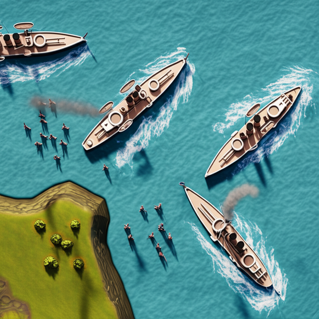 Historical artwork depicting the Battle of Battle of Angamos