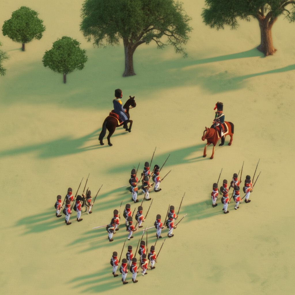 Historical artwork depicting the Battle of Battle of Ituzaingo