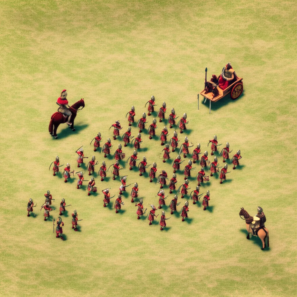 Historical artwork depicting the Battle of Battle of Gaugamela