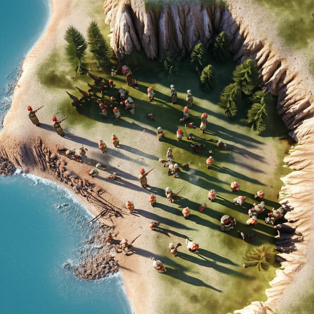 Historical artwork depicting the Battle of Battle of Gallipoli