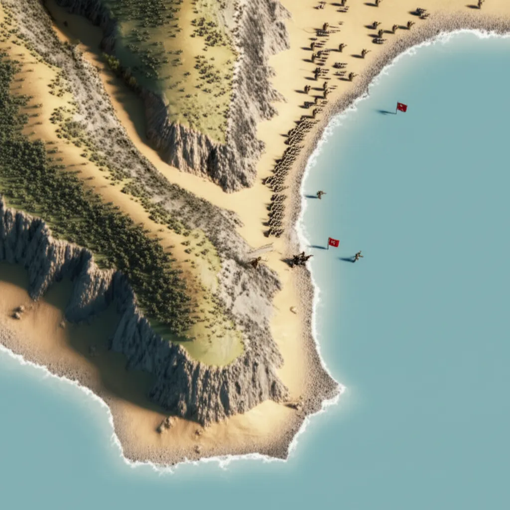 Historical artwork depicting the Battle of Battle of Gallipoli