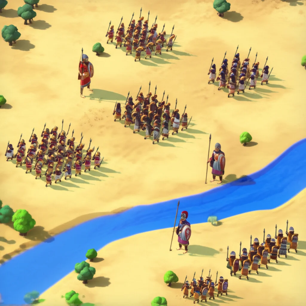 Historical artwork depicting the Battle of Battle of Qarqar