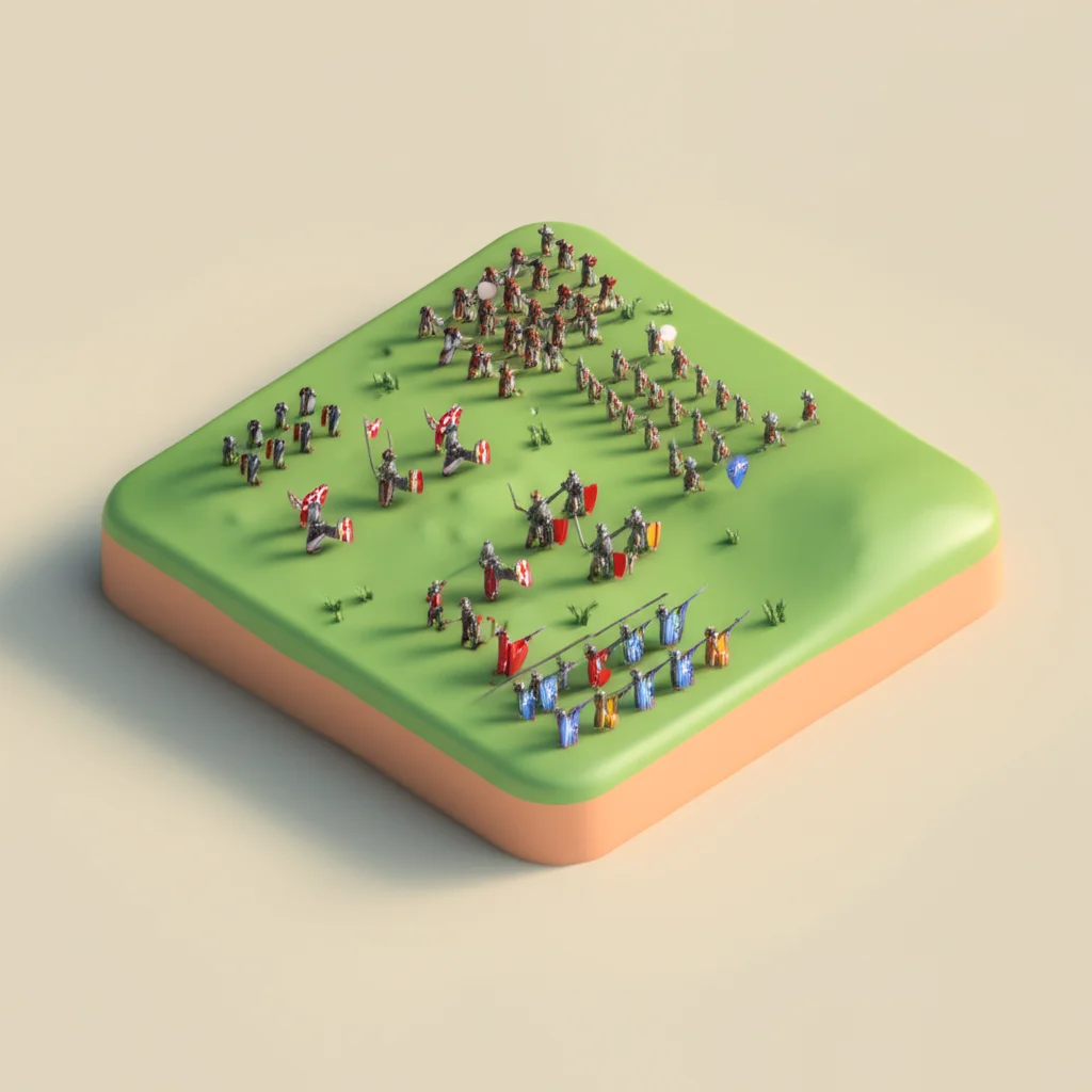 Historical artwork depicting the Battle of Battle of Hastings