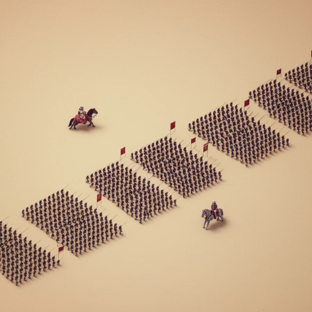 Historical artwork depicting the Battle of Battle of Gaugamela