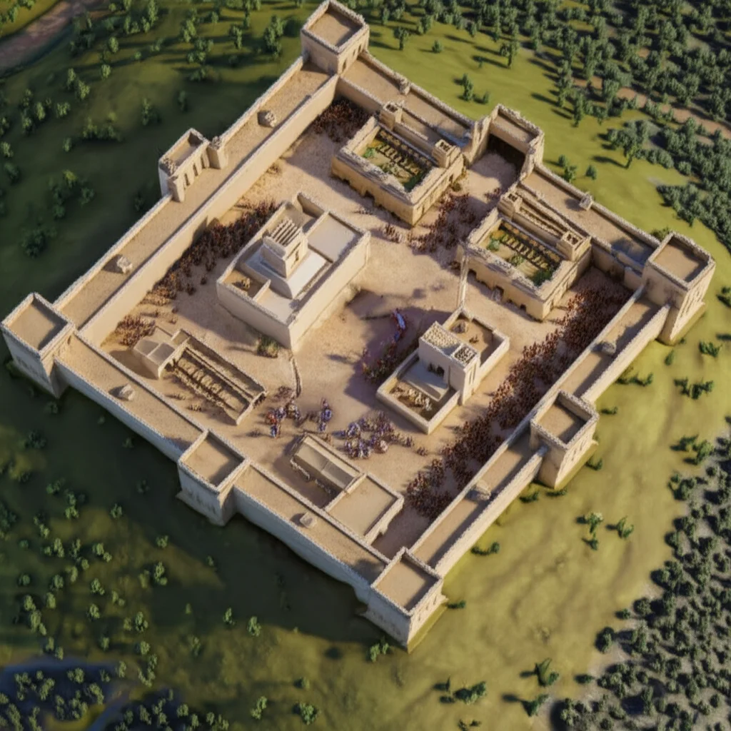 Historical artwork depicting the Battle of Siege of Jerusalem