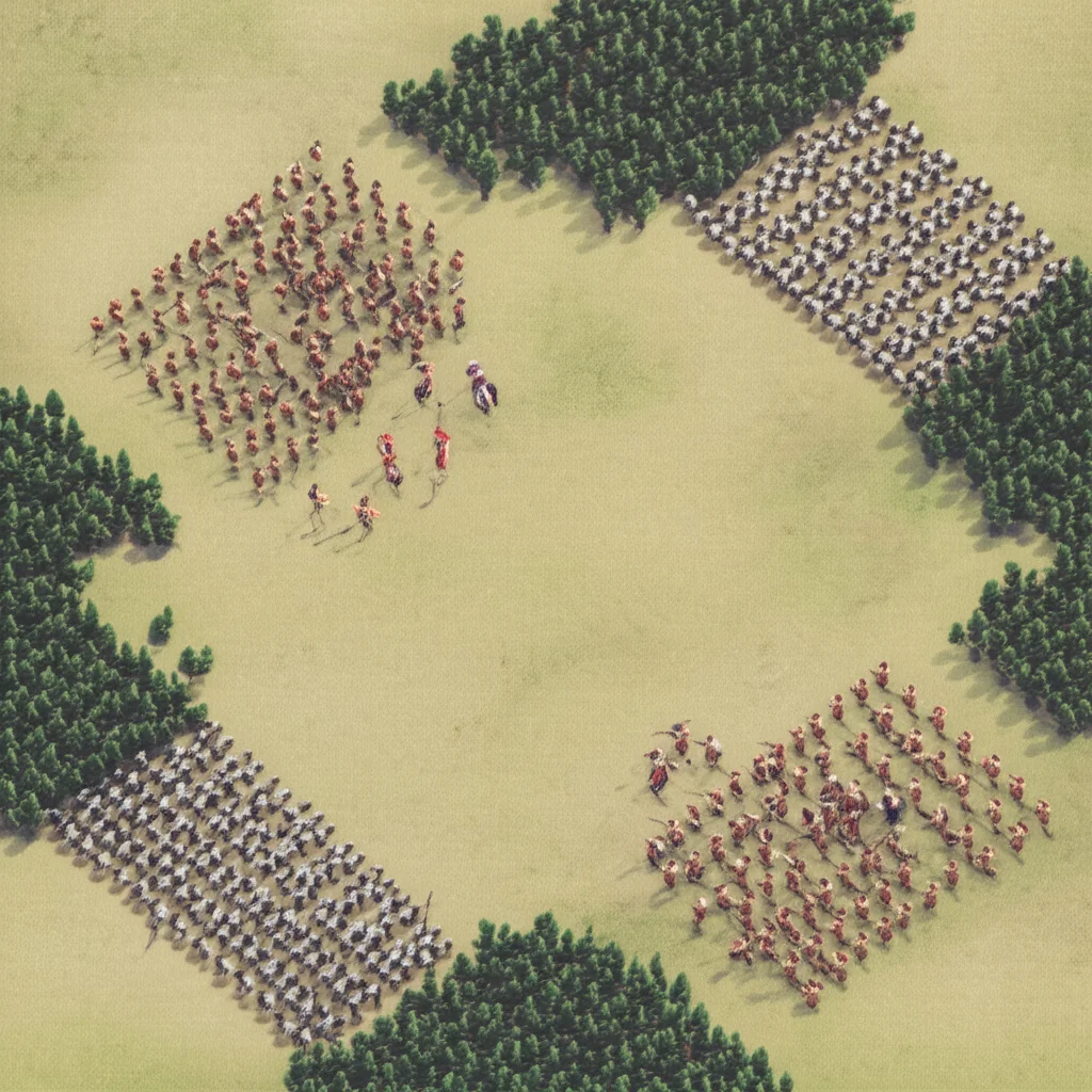 Historical artwork depicting the Battle of Battle of Thymbra