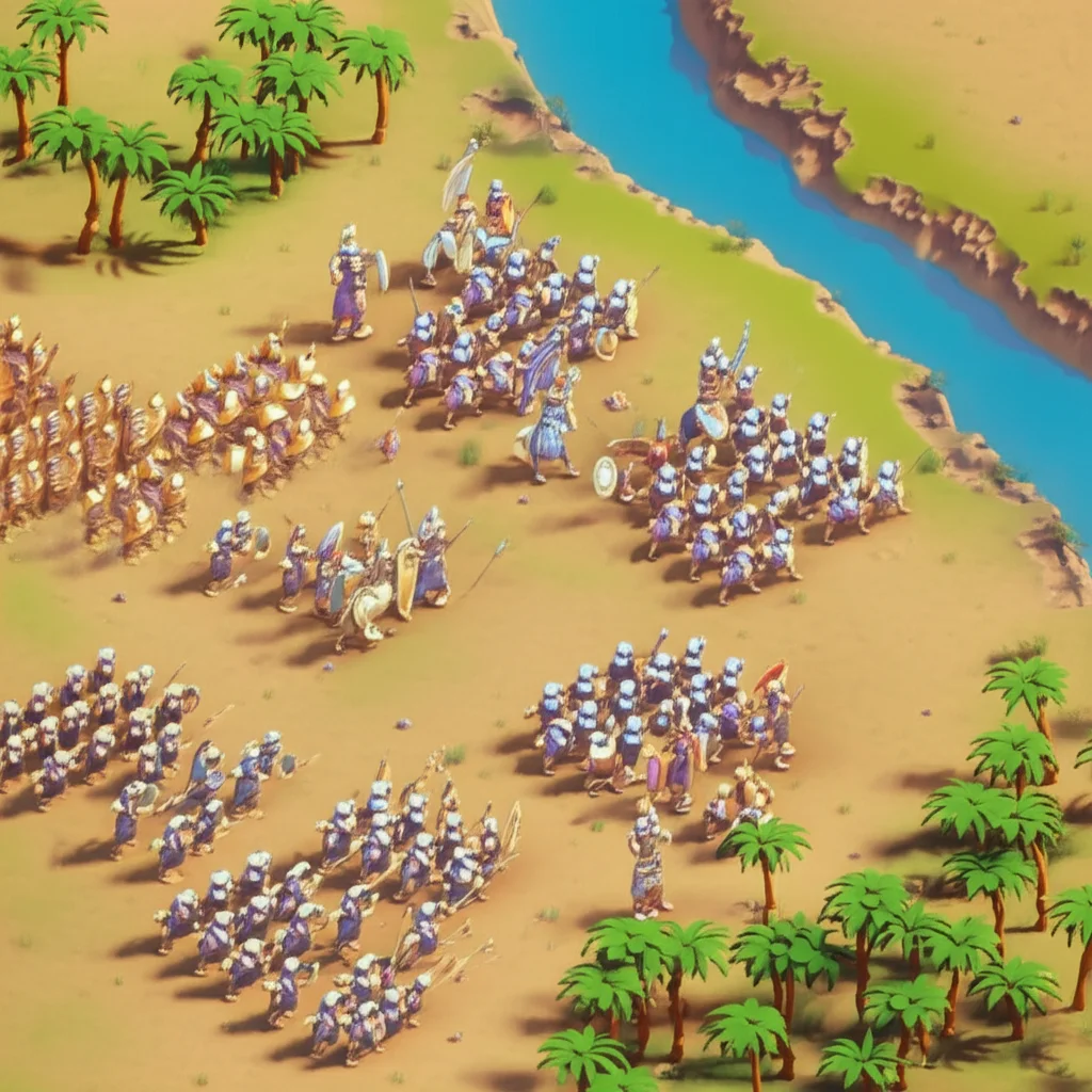 Historical artwork depicting the Battle of Battle of Opis