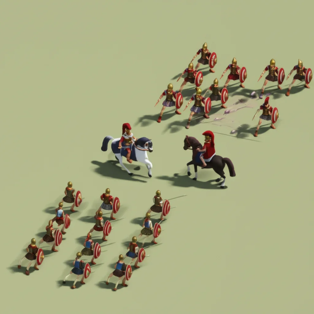 Historical artwork depicting the Battle of Battle of Plataea