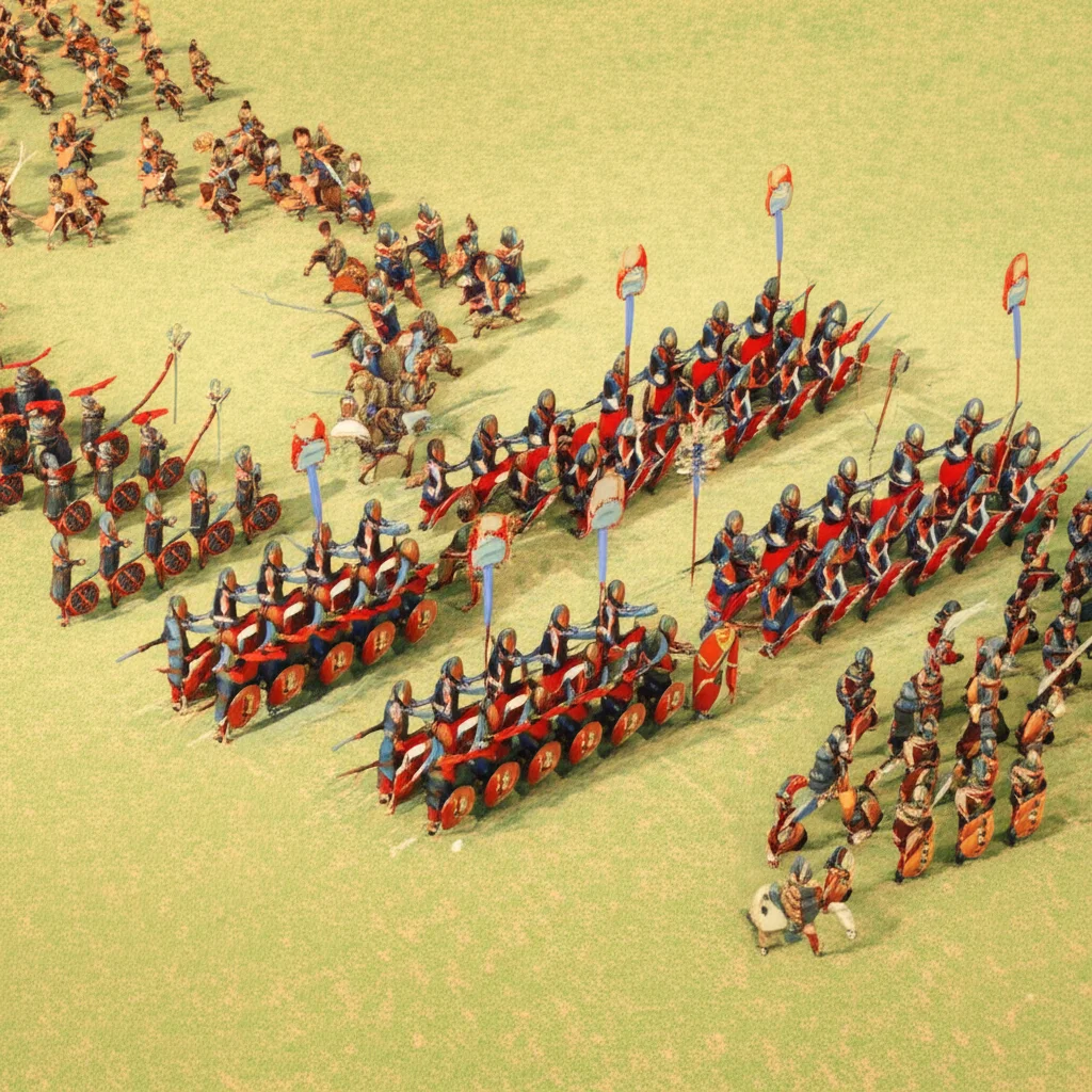 Historical artwork depicting the Battle of Battle of Adrianople