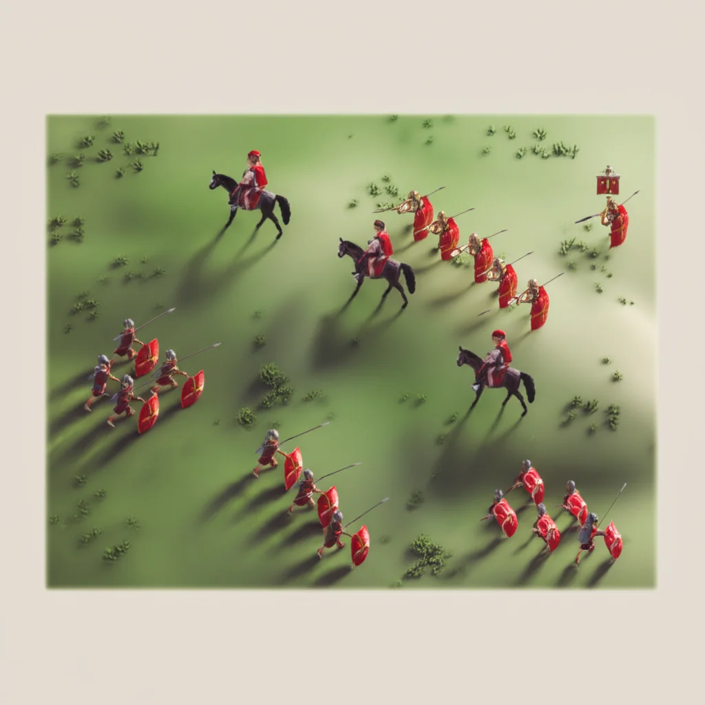 Historical artwork depicting the Battle of Battle of Zela