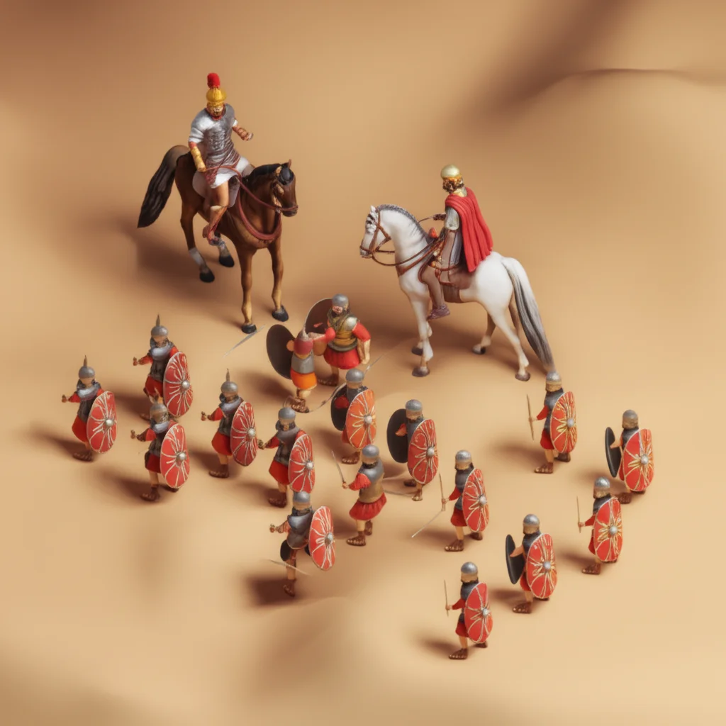 Historical artwork depicting the Battle of Battle of Carrhae