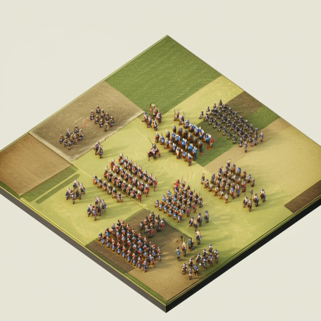 Historical artwork depicting the Battle of Battle of Bouvines