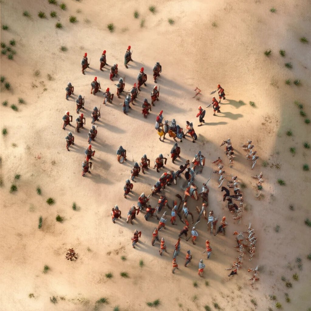 Historical artwork depicting the Battle of Battle of Hattin