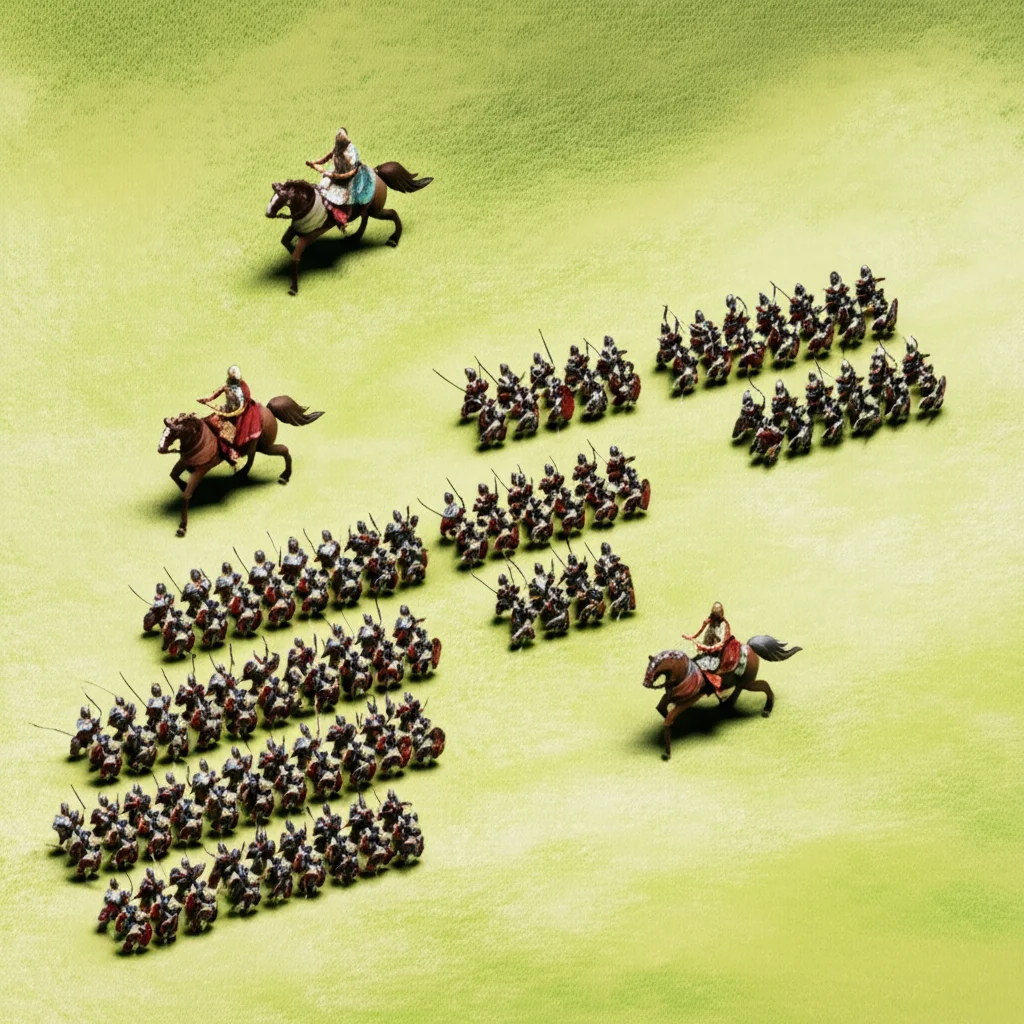 Historical artwork depicting the Battle of Battle of Manzikert