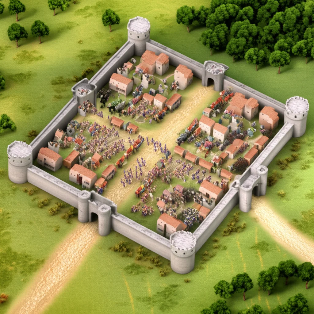 Historical artwork depicting the Battle of Battle of Muret