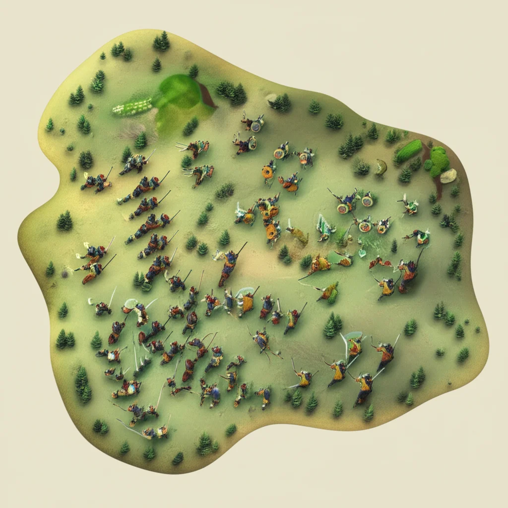 Historical artwork depicting the Battle of Battle of Clontarf