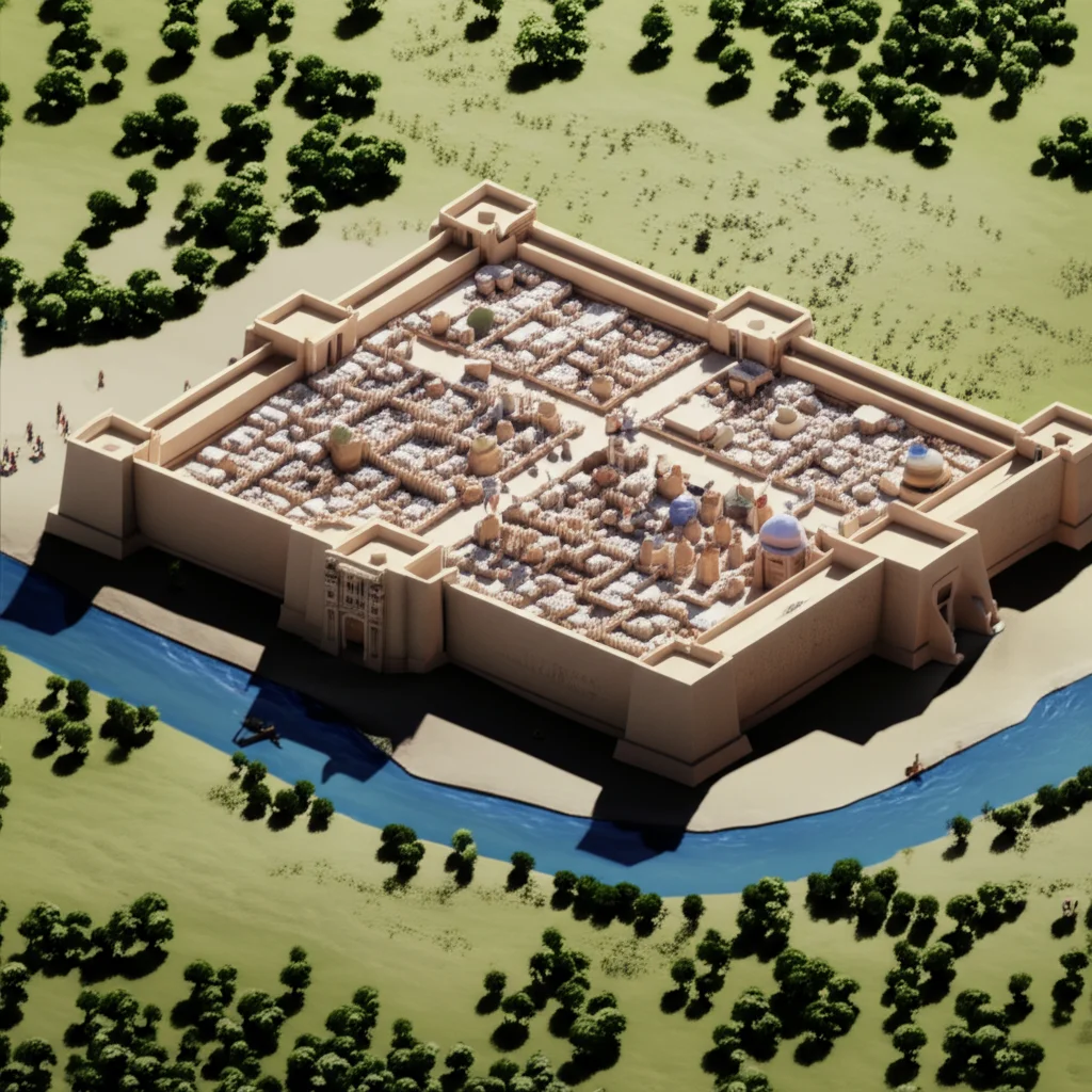 Historical artwork depicting the Battle of Siege of Baghdad